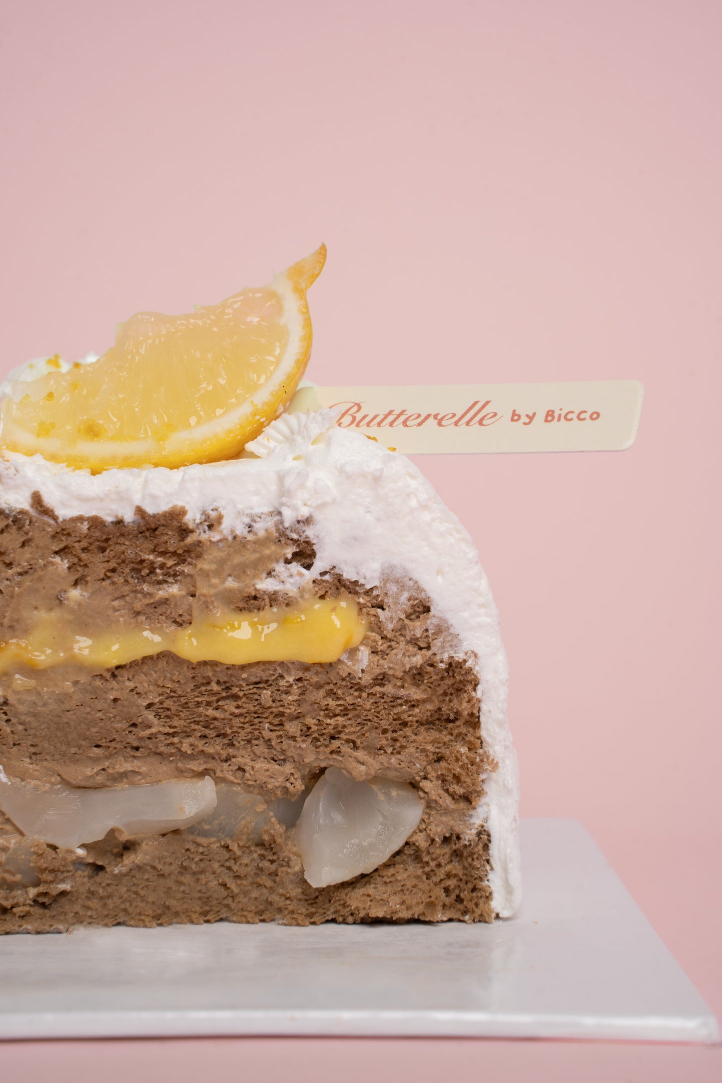 Earl Grey Lemon Longan Cake
