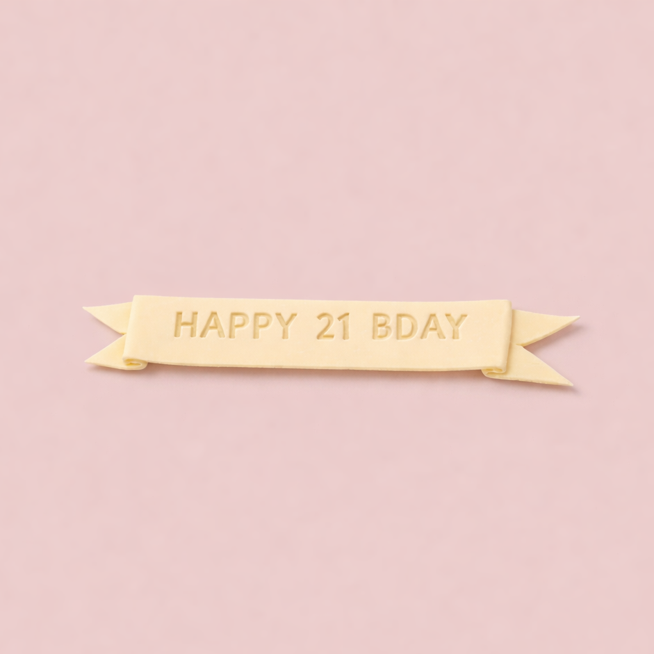 Personalized Wishes on Cake Board