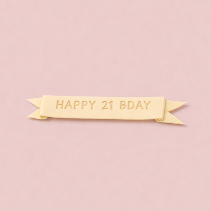 Personalized Wishes on Cake Board