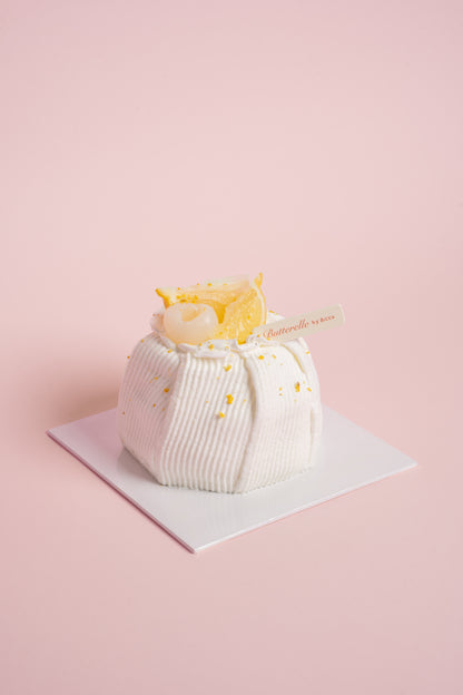 Earl Grey Lemon Longan Cake