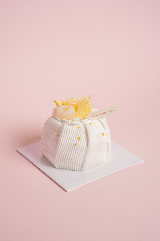 Earl Grey Lemon Longan Cake